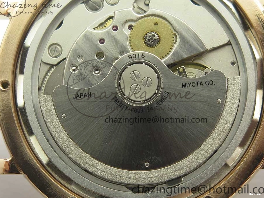 MIROTIME 0419 SportInspired Portofino IW458101 RG MK 1:1 Best Edition Gray Dial On Brown Leather Strap MIYOTA 7165